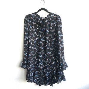 Veronica Beard Preston Floral Silk Dress